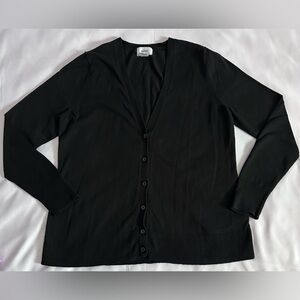 Old Navy V-Neck Black Button Down Cardigan Sweater Size Medium